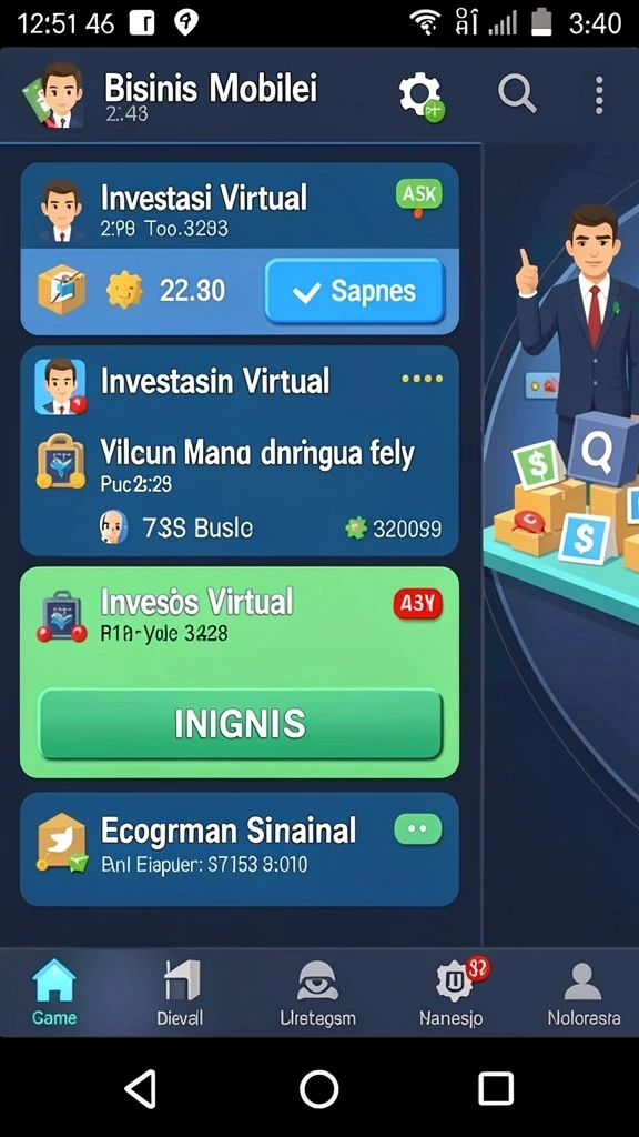 Gambaran dari salah satu level yang menantang.