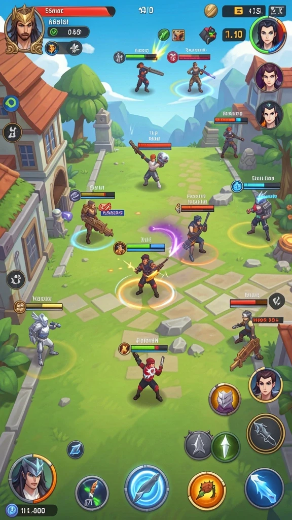 Tampilan antarmuka utama game yang menarik.