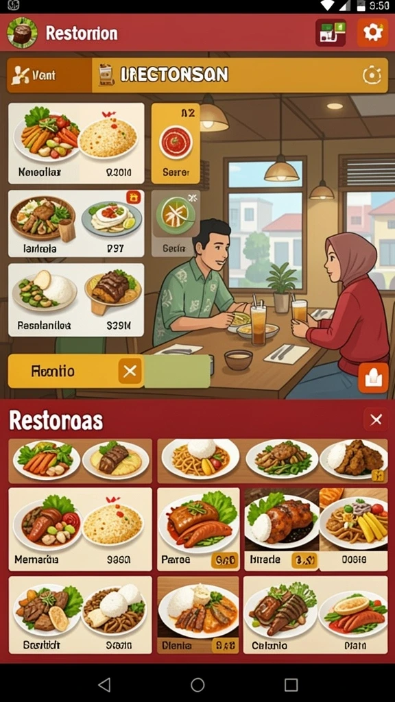 Karakter unik yang tersedia untuk dimainkan.