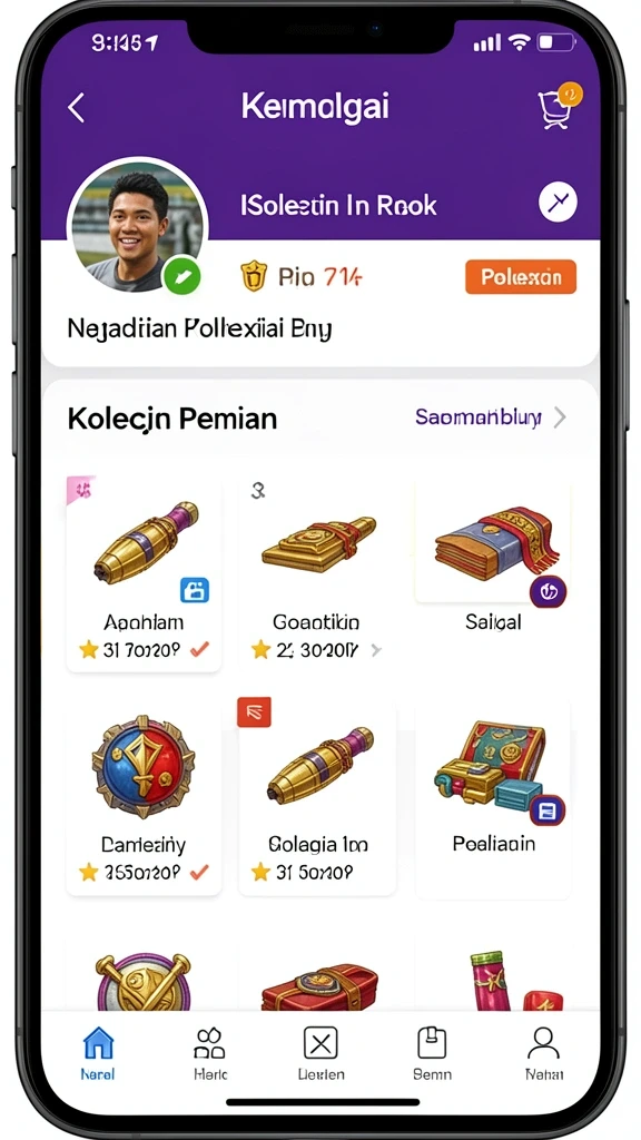 Pilih permainan Anda dari berbagai kategori yang tersedia.