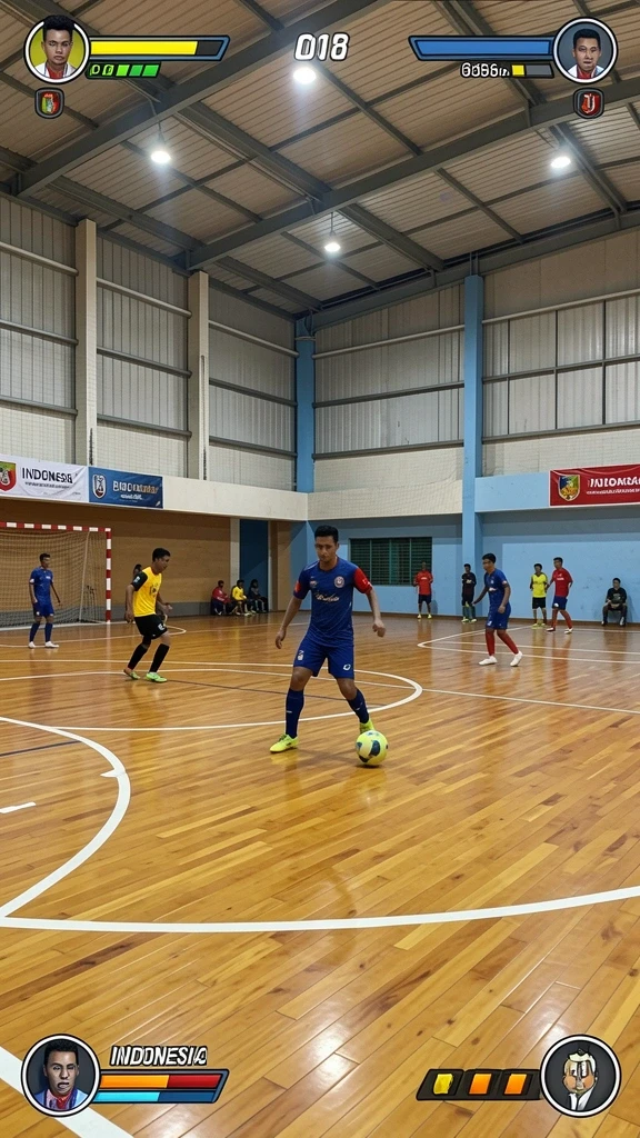 Tampilan grafis yang menarik dan penuh warna.