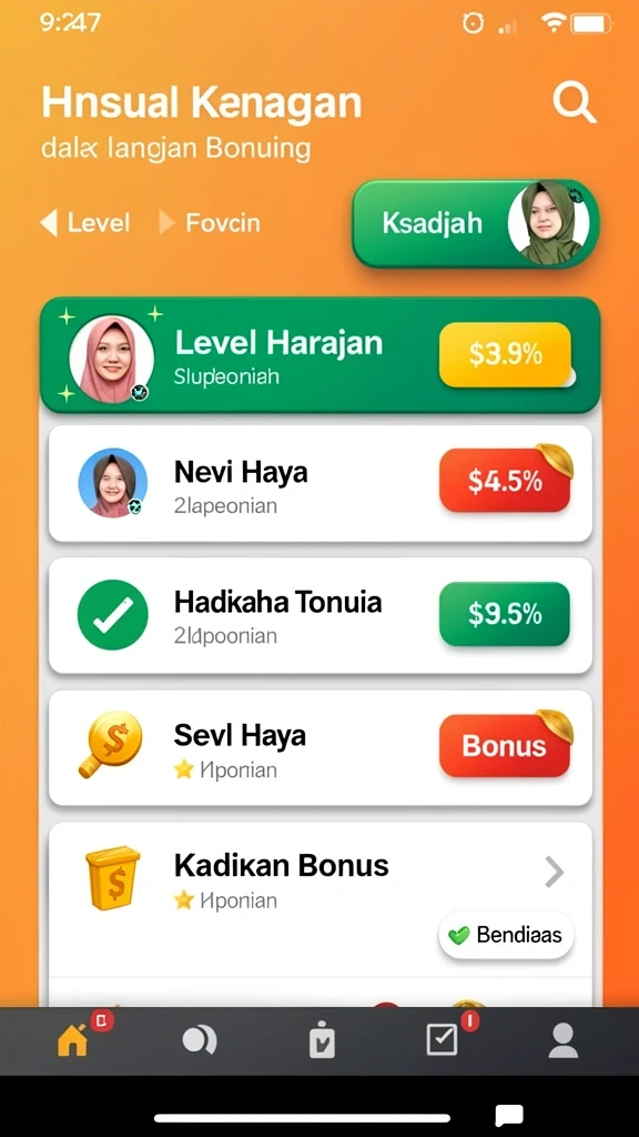 Karakter karakter yang beragam dan menawan untuk dipilih.