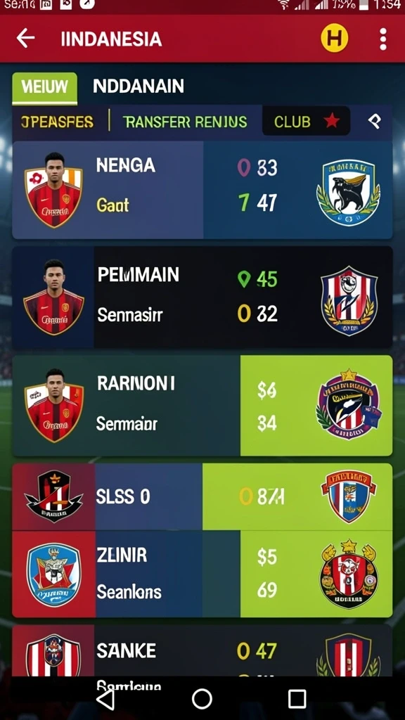 Tampilan awal game dengan tema batik yang menarik.
