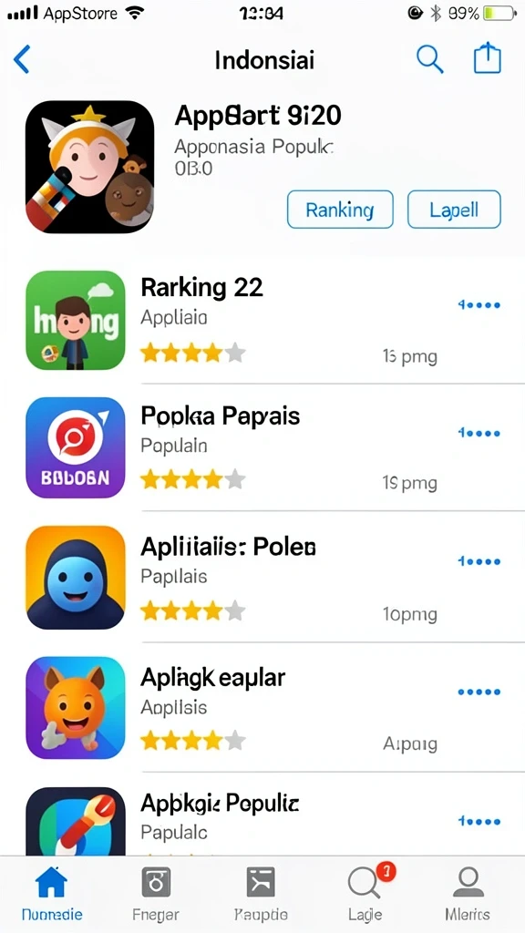 Tampilan awal yang memikat dan mudah dinavigasi.