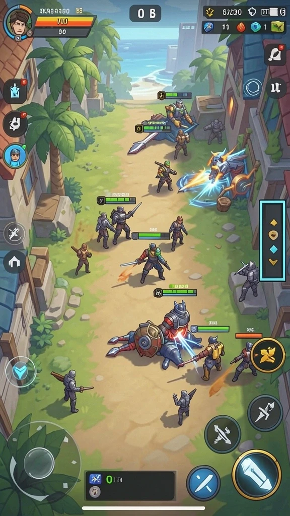 Screenshot momen seru dalam pertarungan multiplayer.