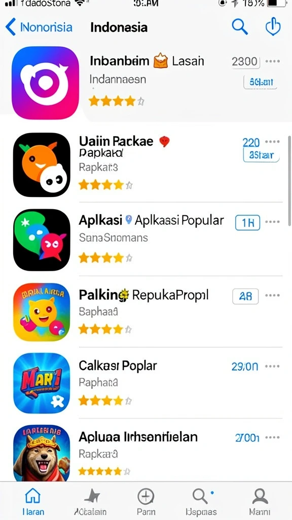 Menu navigasi yang mudah digunakan bagi semua pemain.