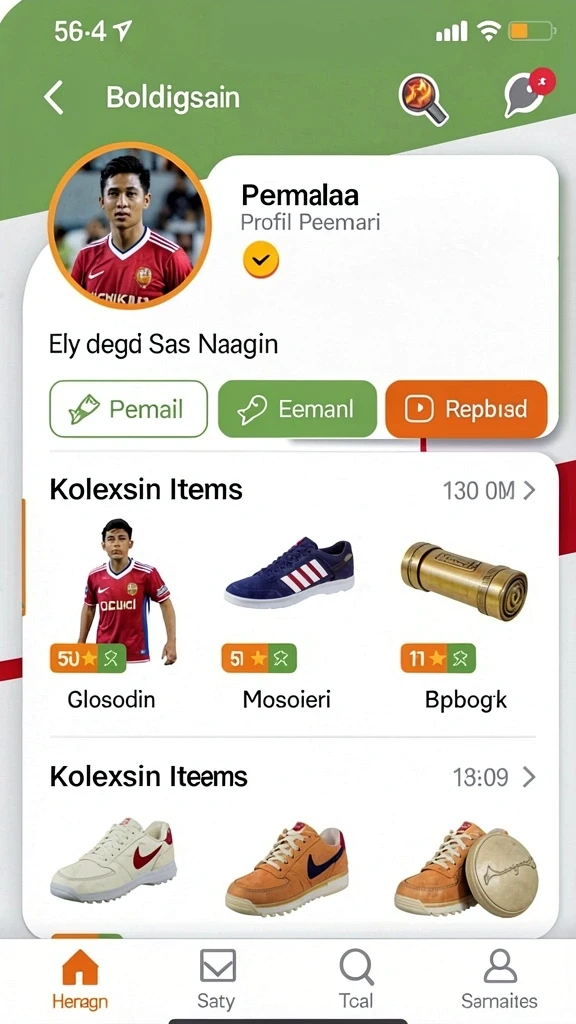 Fitur interaksi sosial yang menarik.