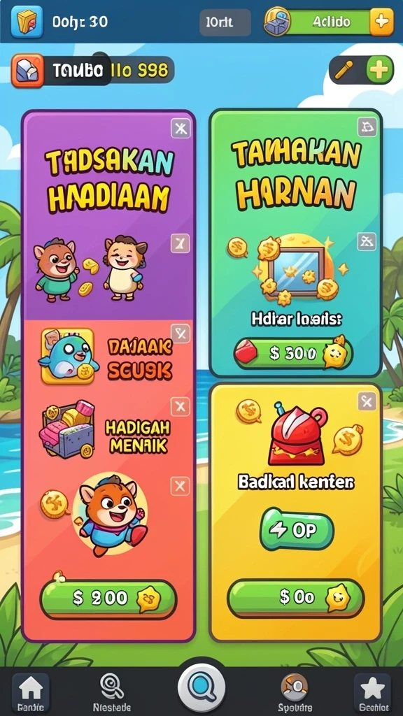 Karakter yang menarik dan beragam.
