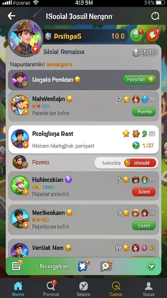 Grafis permainan yang memukau dan beragam tema.