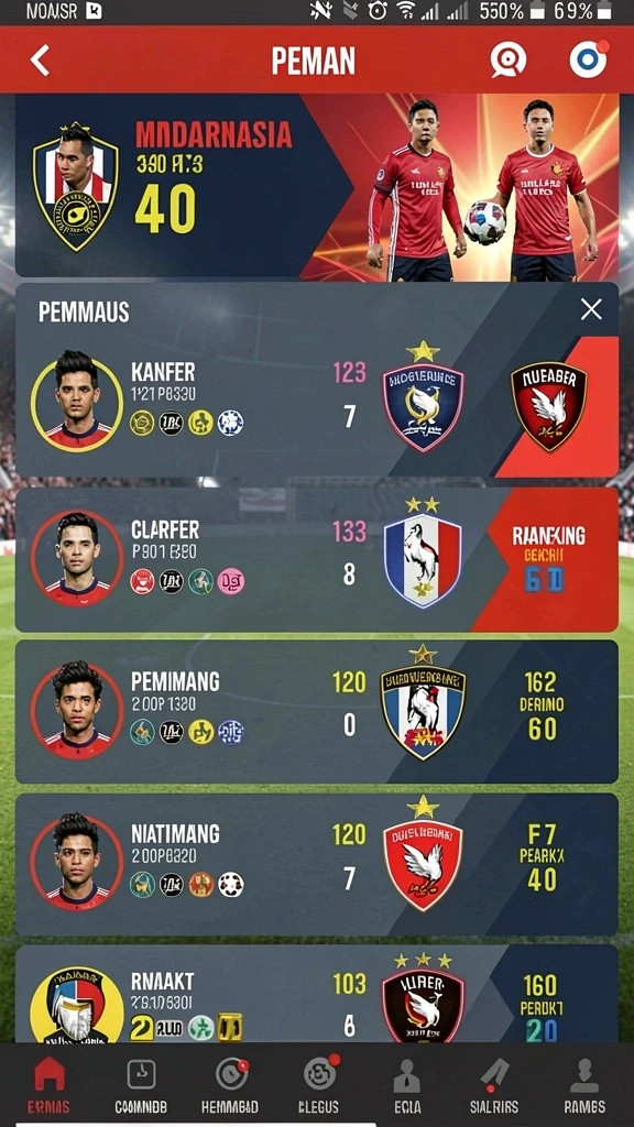 Beragam pilihan permainan yang selalu diperbarui.
