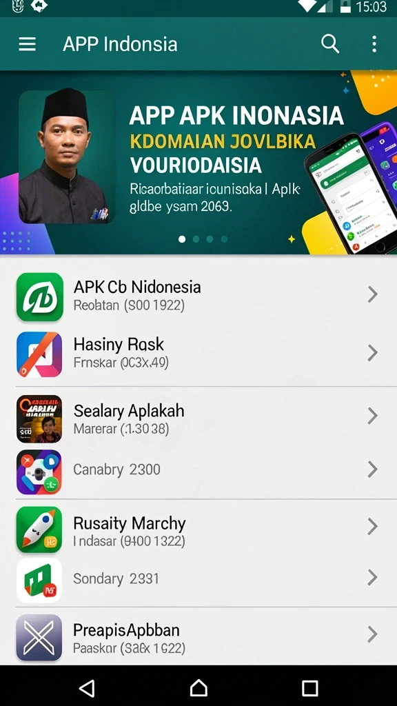 Tampilan awal yang menarik dan penuh warna.