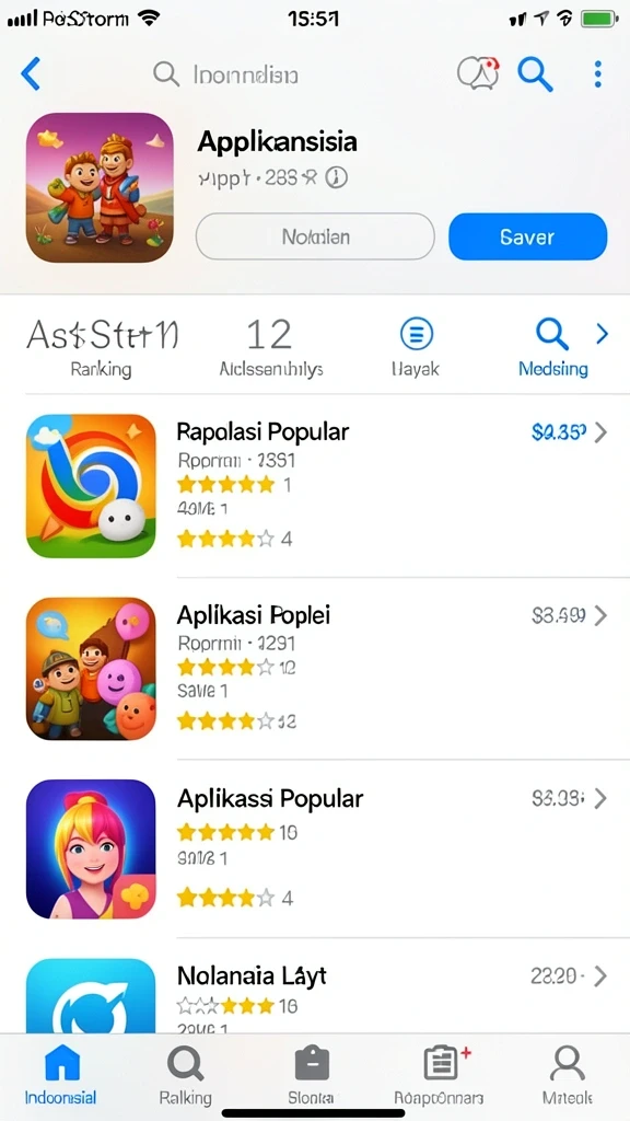 Tampilan awal game yang memukau dan intuitif.