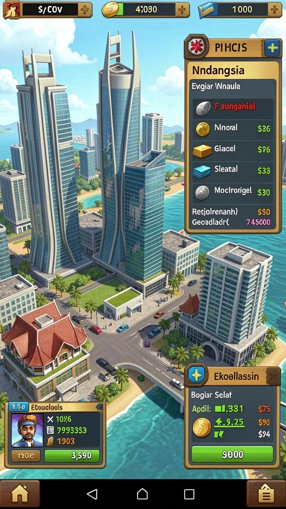 Leaderboard yang menunjukkan peringkat pemain secara global.