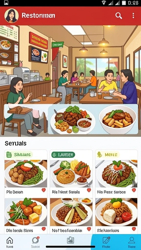 Tampilan antarmuka yang user-friendly.
