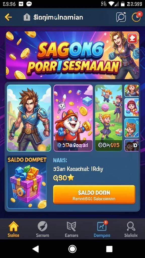 Tampak antarmuka yang menarik dan mudah dinavigasi.