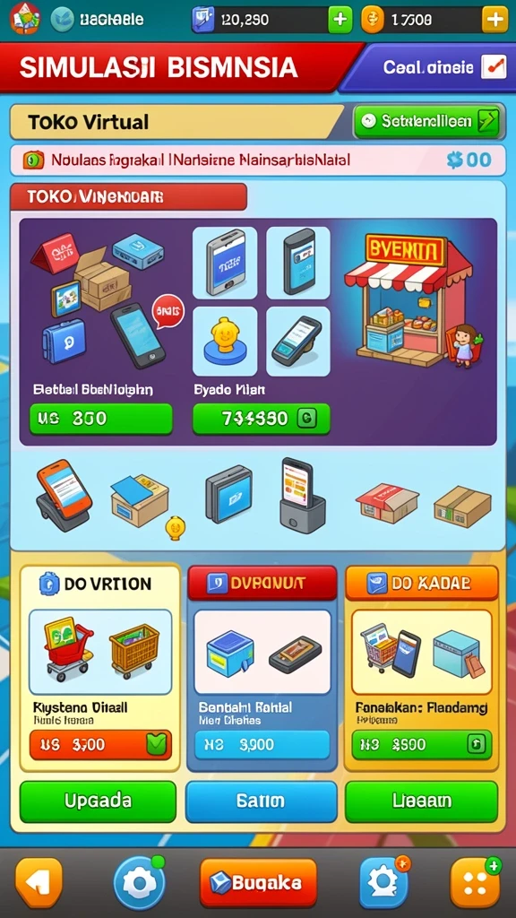 Menu promosi dan bonus yang menggiurkan.