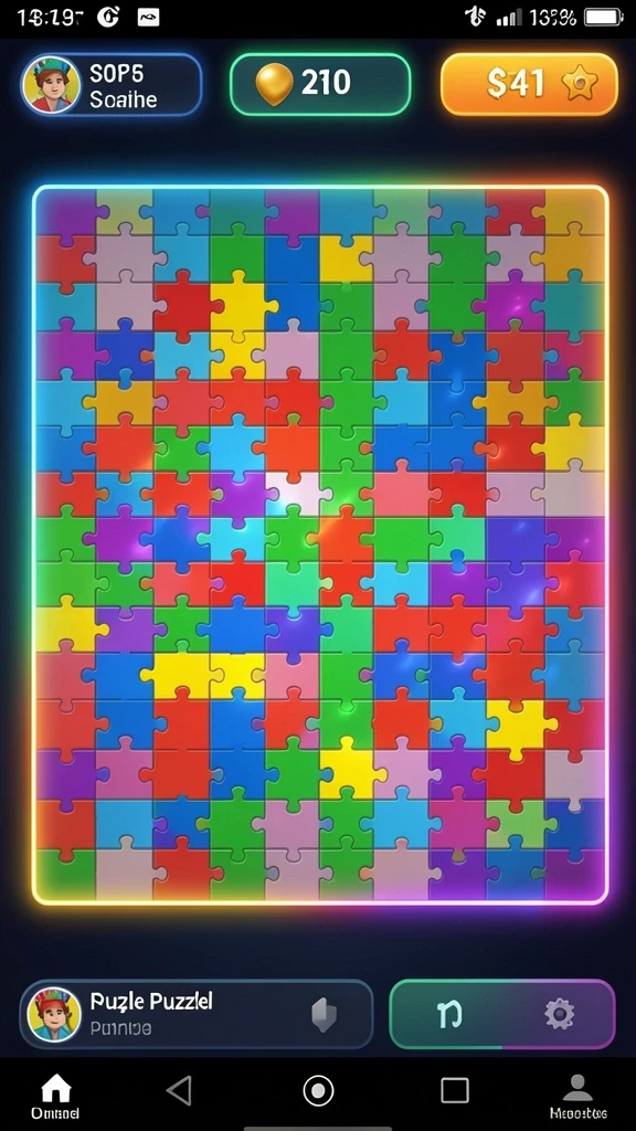 Tampilan awal game yang menarik dan penuh warna.