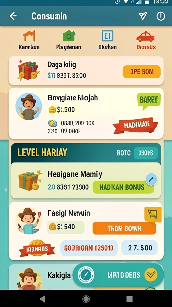 Screenshot aksi seru dalam permainan.