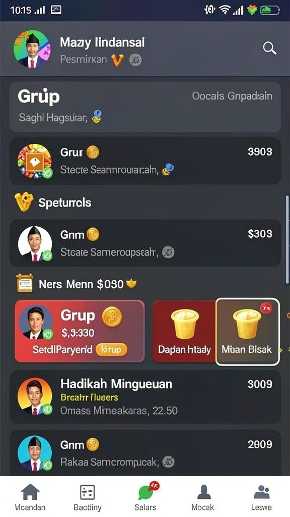 Tampilan antarmuka yang intuitif dan menarik.