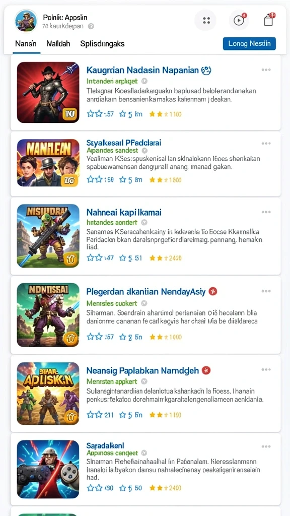 Berbagai karakter menarik untuk dipilih.