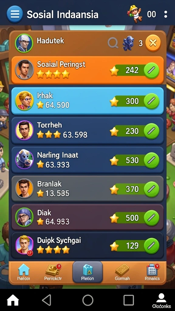 Fitur turnamen dengan hadiah menarik.