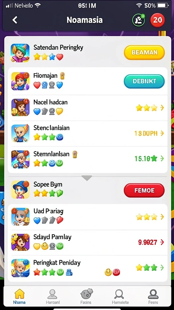 Pertempuran seru antara pemain di arena.